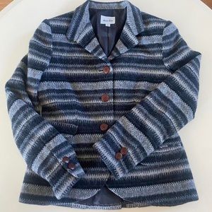 Steven Alan wool blend striped blazer